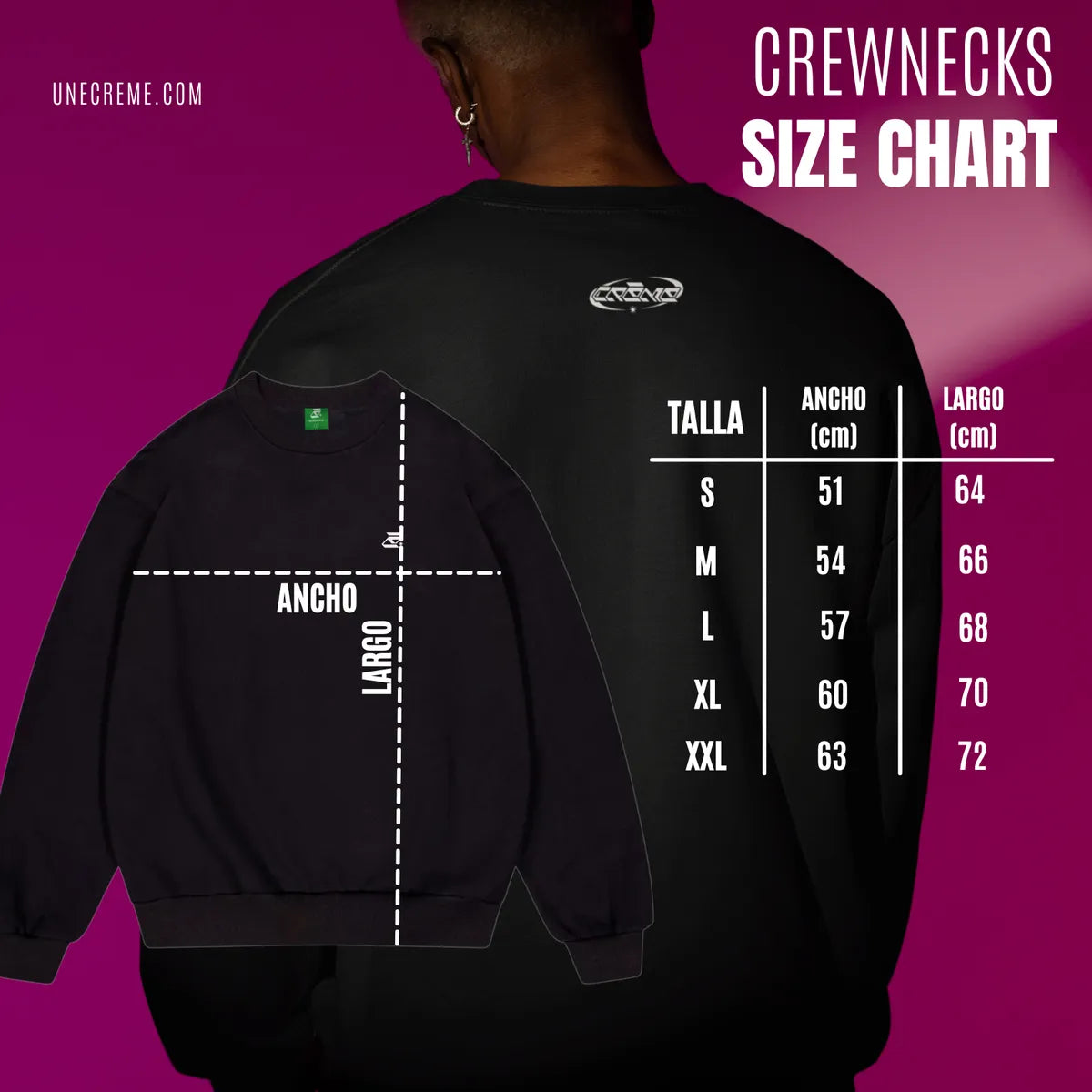 Black Crewnecks - Creme